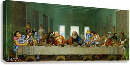 THE LAST  FIRST SUPPER Canvas Print