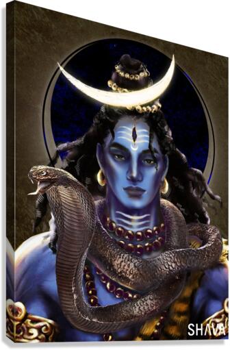 The First Yogi - Shiva Canvas Print