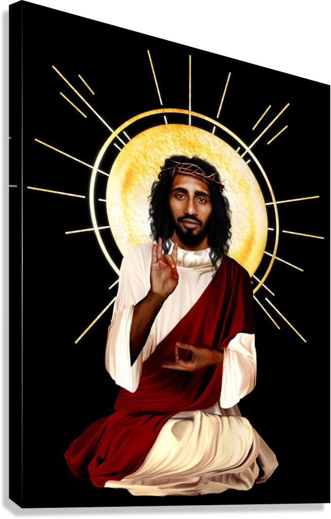 Jesus Christ Meditating Canvas Print