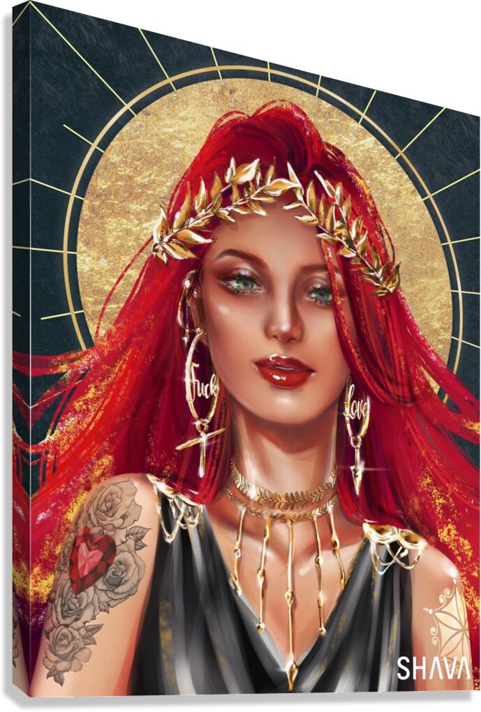 Fuck Love - Aphrodite  Canvas Print
