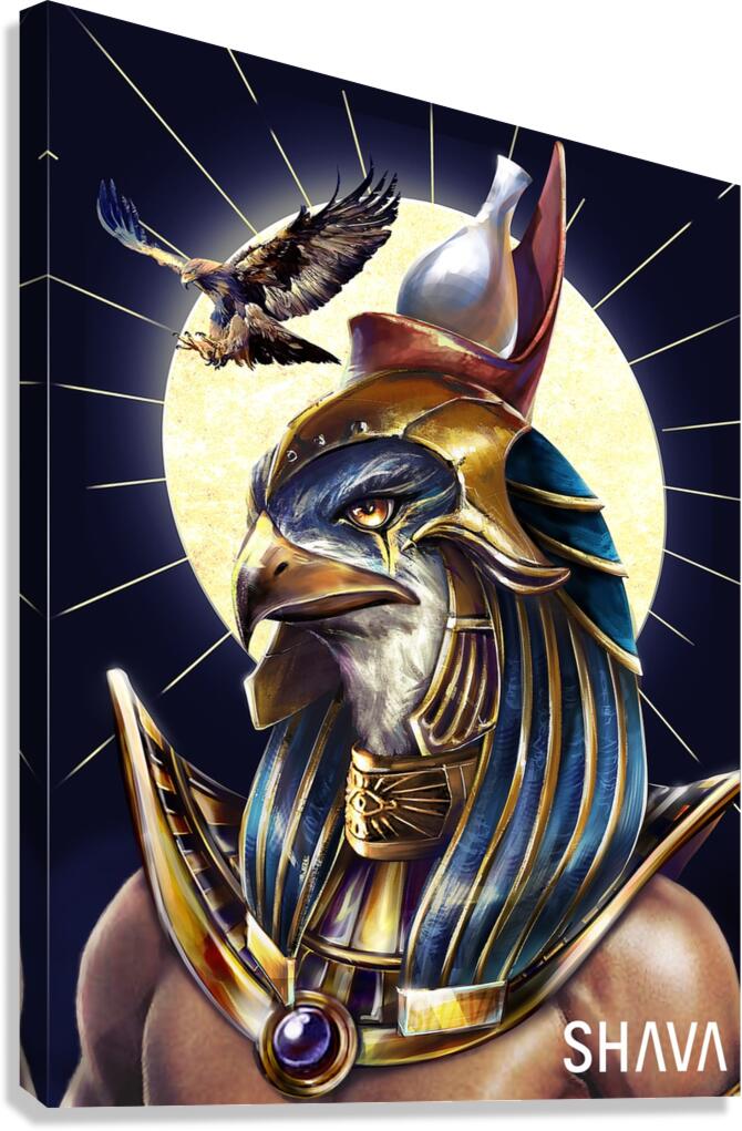 God of Healing and Protection - Horus  Canvas Print