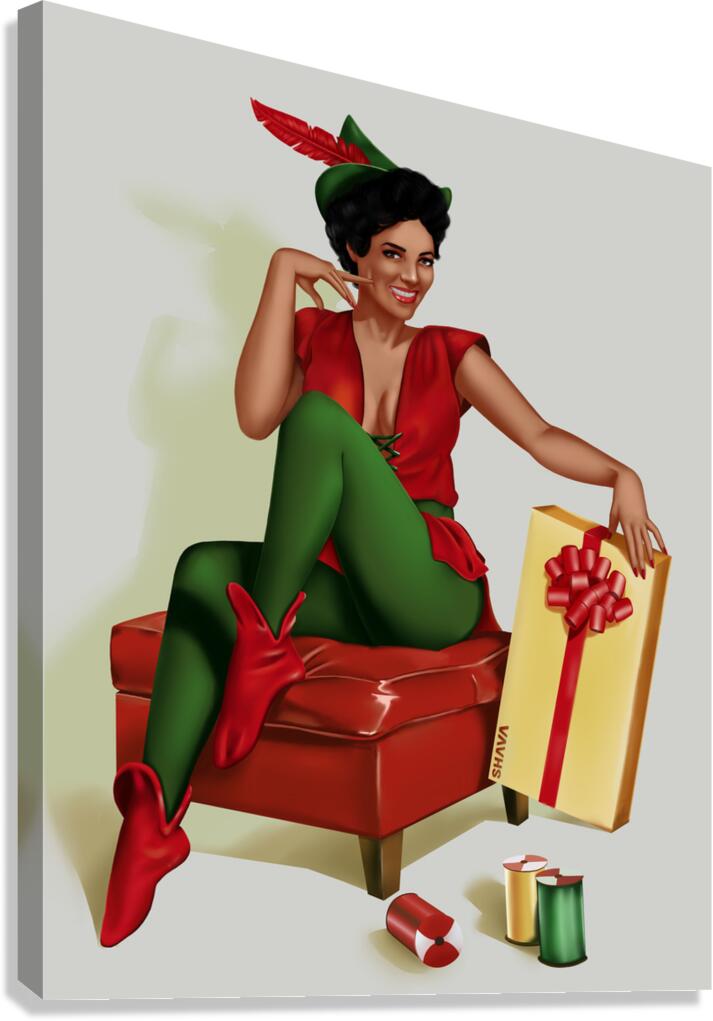 Santas Helper - Dorothy Dandridge Canvas Print