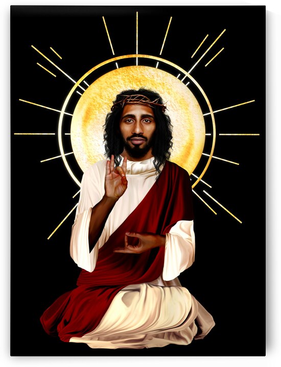 Jesus Christ Meditating by SHAVA