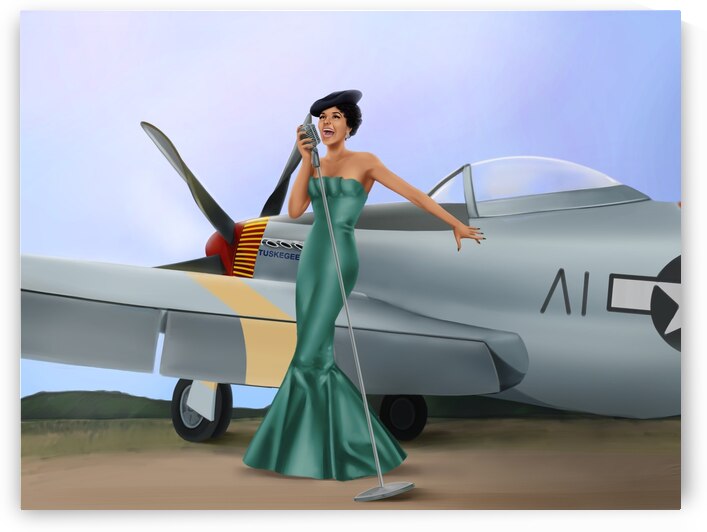 Lady Sings to Tuskegee Airmen - Lena Horne  by SHAVA