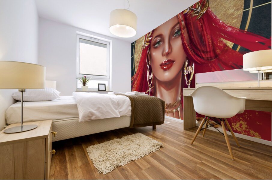 Fuck Love - Aphrodite  Mural print