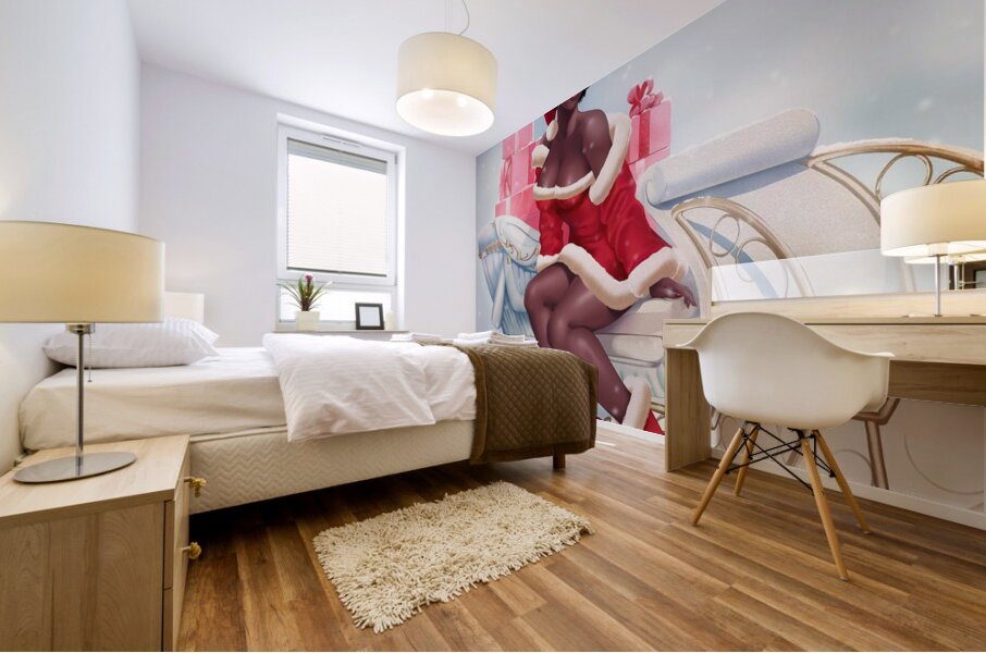 Hot Chocolate  For Santa  Mural print