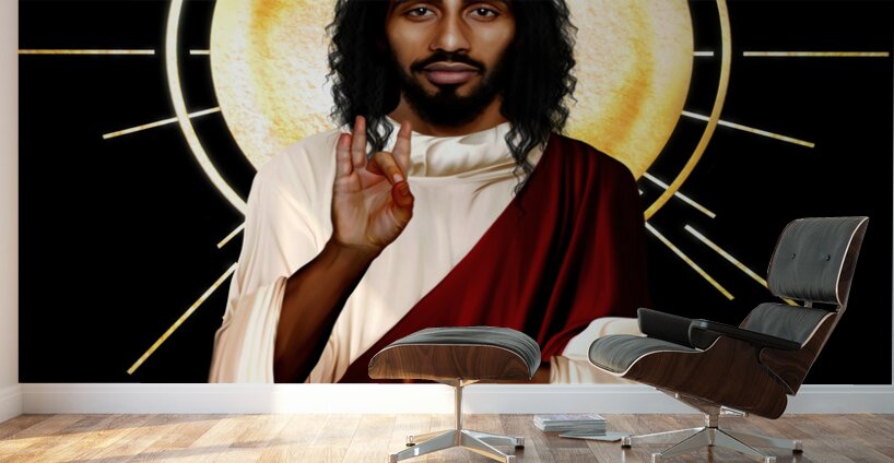 Jesus Christ Meditating Wall Murals
