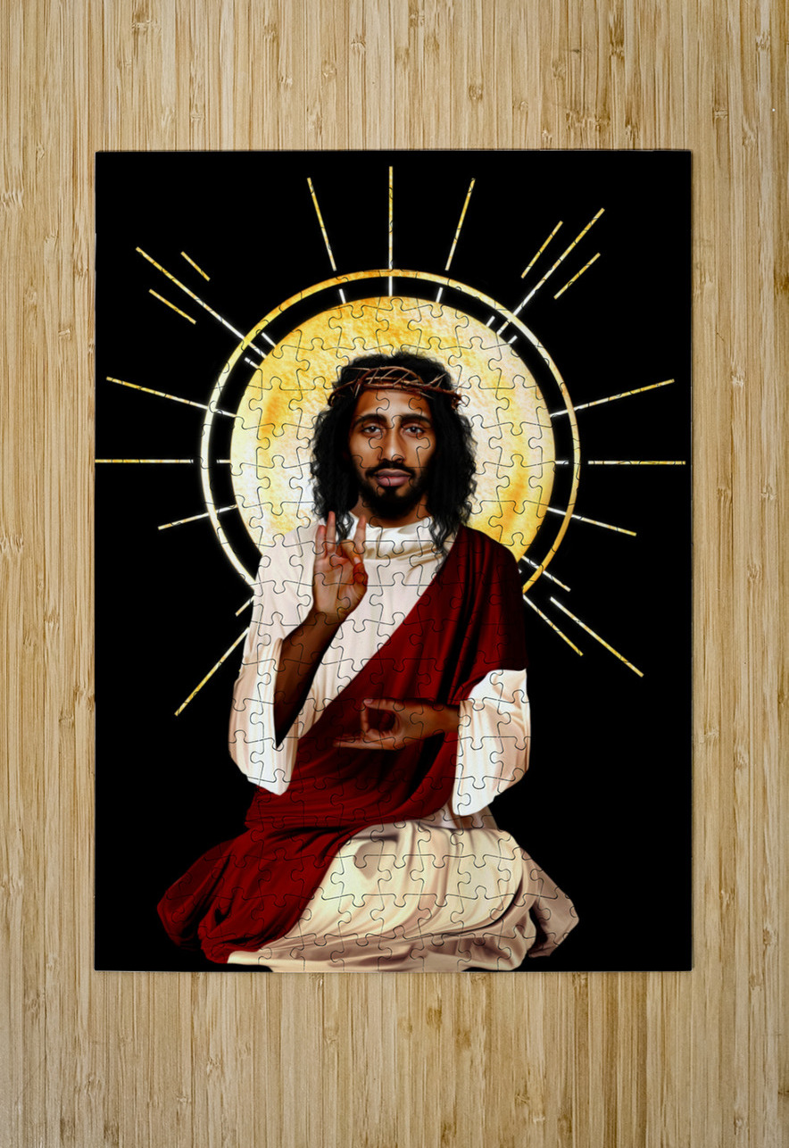 Jesus Christ Meditating SHAVA Puzzle printing