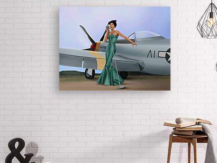 Lady Sings to Tuskegee Airmen - Lena Horne  by SHAVA